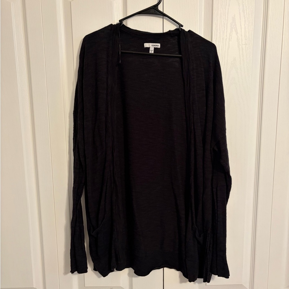 Sonoma Women's Classic Black Cardigan